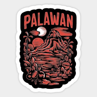 Palawan Island Philippines Sticker